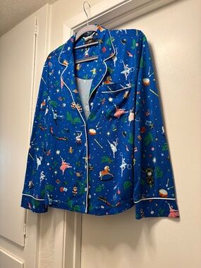 Kate Spade Nutcracker holiday pajama top - size small